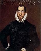 GRECO, El Portrait of a Gentleman from the Casa de Leiva oil painting reproduction